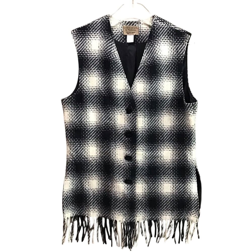 Pendleton Knockabouts Vest Womens Medium Black Pl… - image 2